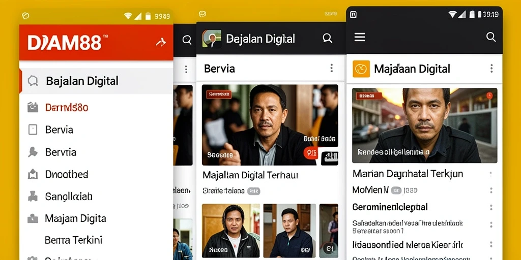 Antarmuka DAM88 yang bersih dan fungsional.