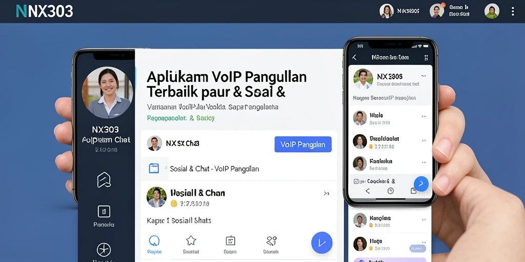 Antarmuka aplikasi NX303 yang intuitif untuk VoIP Panggilan.